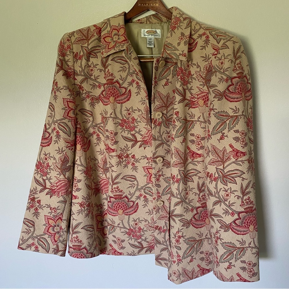 Floral Rose Beige Jacket
